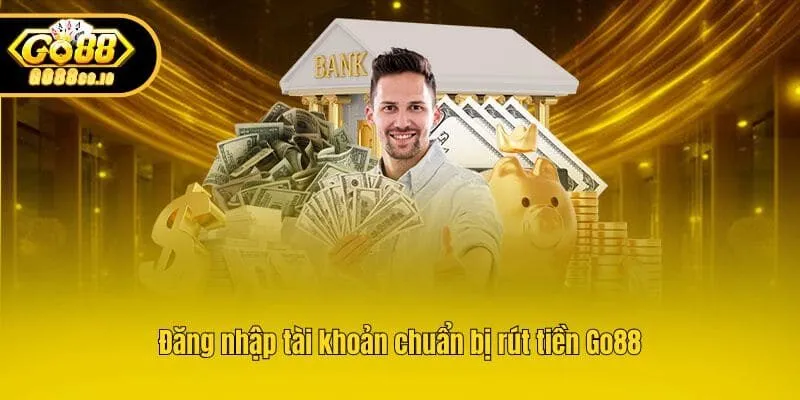 Đăng nhập tài khoản chuẩn bị rút tiền Go88