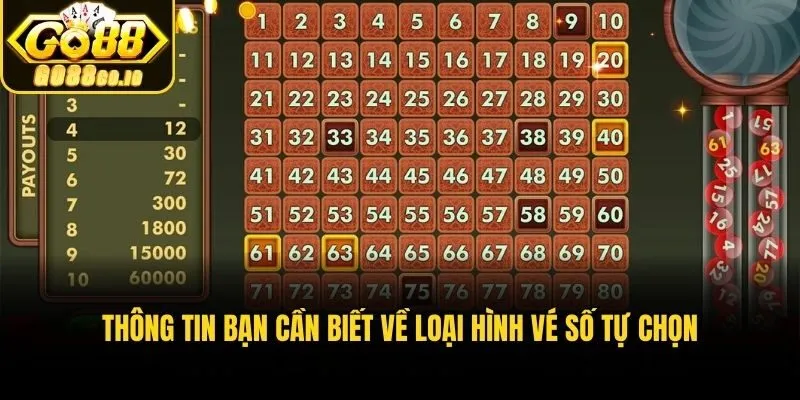 Thông tin bạn cần biết về loại hình vé số tự chọn